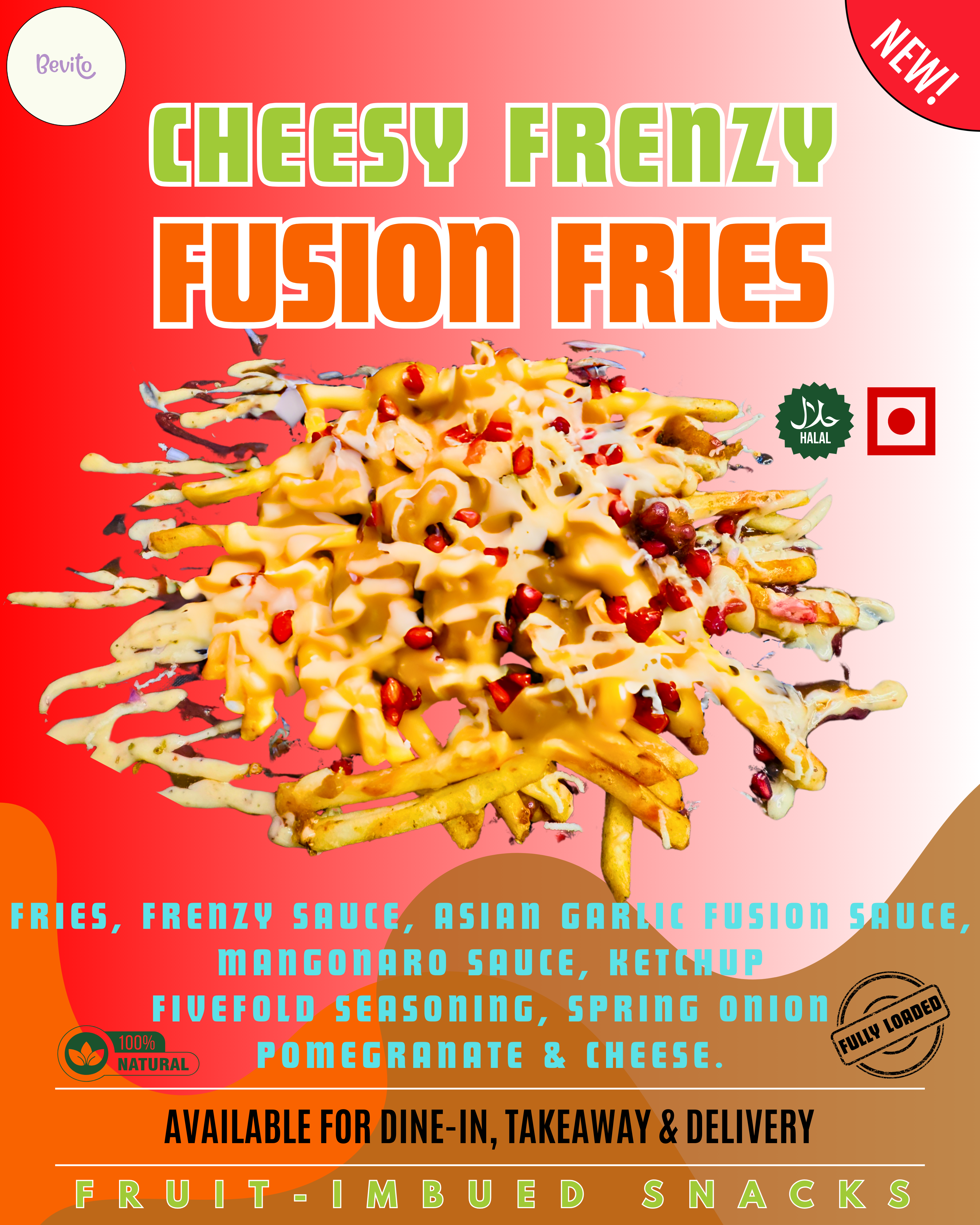 Cheesy Frenzy Fusion Fries